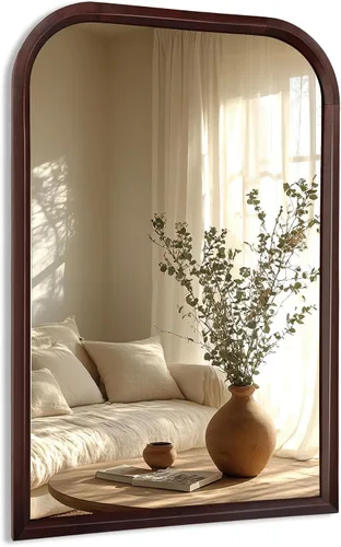 Vista 10 de CULER Espejo de pared de baño, espejo rectangular de vidrio templado moderno de 20 x 30 pulgadas para dormitorio, sala de estar, entrada