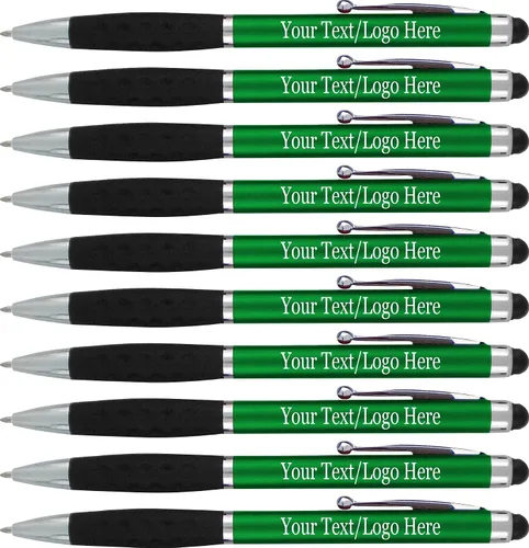 Vista 14 de SyPen Bolígrafos personalizados con nombre o logotipo, paquete de 300 bolígrafos personalizados para negocios, combo de bolígrafo y lápiz óptico