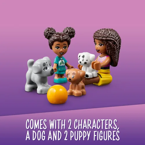 Vista 5 de LEGO Friends Pet Playground 41698 Kit de construcción diseñado para hacer crecer la imaginación; el juego de animales viene con Andrea y 3 juguetes
