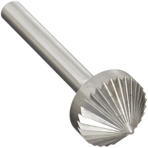 Vista 100 de Drill America SA-1 Rebaba de carburo/lima giratoria cilíndrica de doble corte para amoladora de troquel de 1/4" de diámetro x 5/8" de longitud