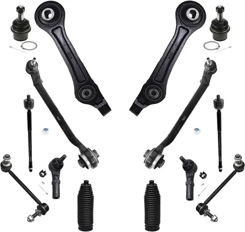 Vista 48 de Detroit Axle - Kit de suspensión frontal de 15 piezas para Jeep Grand Cherokee 99-04 1999 2000 2001 2002 2003 2004, brazos de control superior e