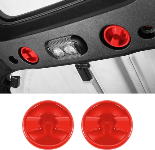 Vista 9 de Cubierta de tornillo de montaje en panel duro de techo rígido, accesorios interiores compatibles con Jeep Wrangler JK JKU 2007-2017, azul, 2