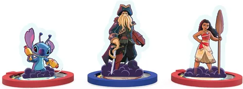 Vista 7 de USAOPOLY Disney Sorcerers Arena Epic Alliances Turning The Tide Expansion Con Davy Jones Moana y Stitch Juego de mesa familiar y estrategia