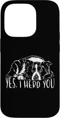 Vista 17 de Border Collie I Herd You Herd You Dog Funny Dog Saying Case for iPhone 17