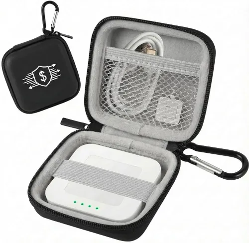 Vista 9 de Estuche para lector de tarjetas con chips, soporte duro para bolsa de transporte cuadrado A-SKU-0485 sin contacto y lector de chips con cable