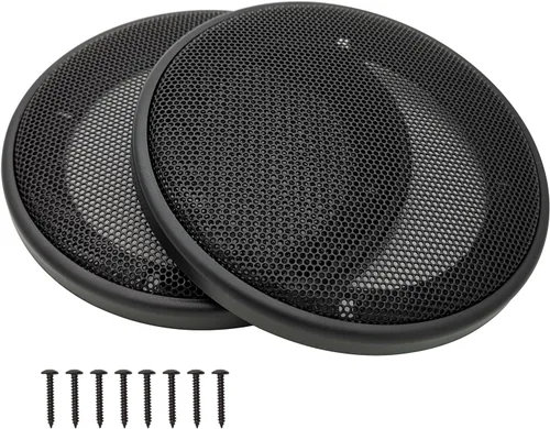 Vista 15 de Cubiertas para parrilla de altavoz de 3 pulgadas, protector de subwoofer para altavoz de automóvil, marco de plástico ABS con malla metálica