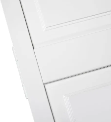 Vista 8 de Puerta de armario Kimberly Bay, plegable en dos, con 6 paneles, estilo y calidad, color blanco