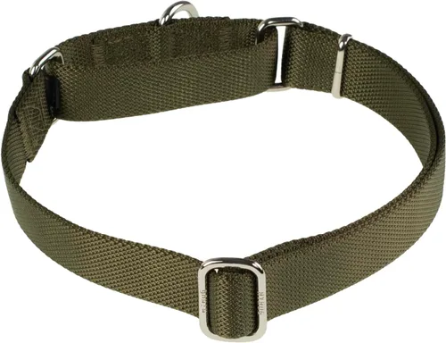 Vista 4 de Hyhug Collar Martingale para perros pequeños, color verde, resistente a prueba de escape, nailon duradero, sin hebilla, ideal para entrenamiento