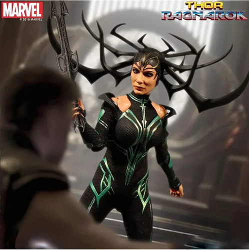 Vista 5 de Mezco Toys Uno: 12 Colectivo: Figura de acción Marvel Thor Ragnarok Hela, multicolor, estándar (MAY189820)