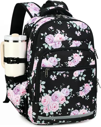 Vista 10 de Mochila para mujer de 15.6 pulgadas, mochila escolar universitaria para niña, Portátil