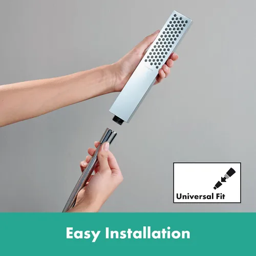 Vista 6 de hansgrohe Pulsify E 24371821 - Ducha de mano con 1 pulverizador de 3 pulgadas con barra deslizante y manguera en polvo en níquel cepillado, 24371821