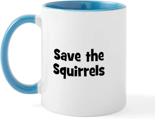 Vista 67 de CafePress Taza navideña de ardilla de 11 oz (11.0 fl oz) taza de café de cerámica