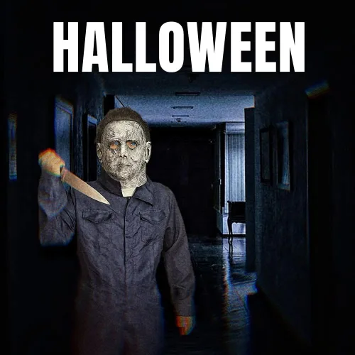 Vista 2 de GetMoving Máscara de Michael Myers de terror máscara espeluznante de Halloween