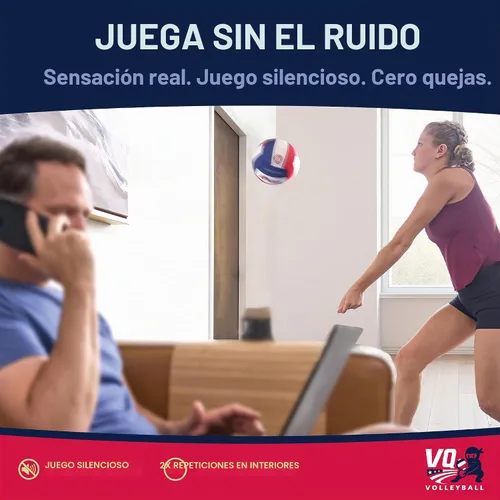 Vista 3 de Soft Volleyball - Foam, Silent, No-Deflate, Durable Indoor Volleyball for Training, Games & Practice - Soft on Arms, Safe for House