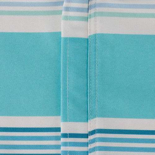 Vista 3 de DII Summer Stripe - Colección de mesa con cremallera para exteriores, multiusos, lavable a máquina, mantel, 60 pulgadas redonda, casa de playa