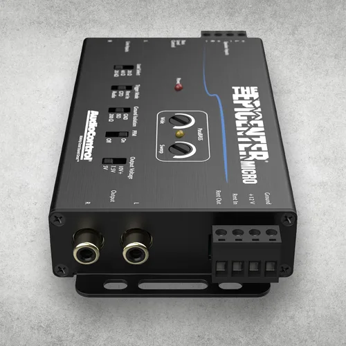 Vista 6 de AudioControl El procesador de restauración de micro graves EPICENTER y convertidor de salida de línea, amplificador de graves compacto de audio
