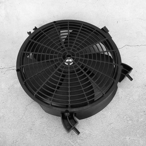 Vista 3 de Fydun Reemplazo de condensador Ventilador de refrigeración Aire acondicionado de coche Ventilador de hoja curvada para L200 Pajero Sport KH4W OE