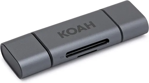 Vista 2 de Koah Pro 2-en-1 aluminio Shell OTG doble ranura lector de tarjetas SD