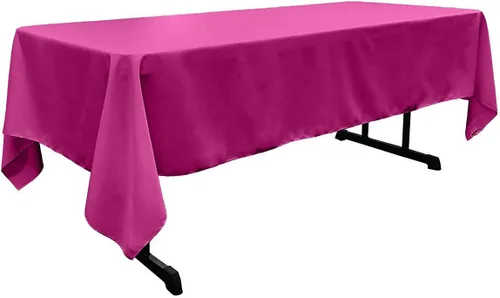 Vista 62 de New Creations Fabric & Foam Inc - Mantel rectangular de popelina de poliéster de 60 pulgadas de ancho por 120 pulgadas de largo. (Avocado)