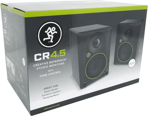 Vista 8 de Audiosavings Paquete: Par de altavoces Mackie CR4.5 4.5 Powered Studio Monitors con control de tono con par de Rockville RHT8B Computer/Bookshelf