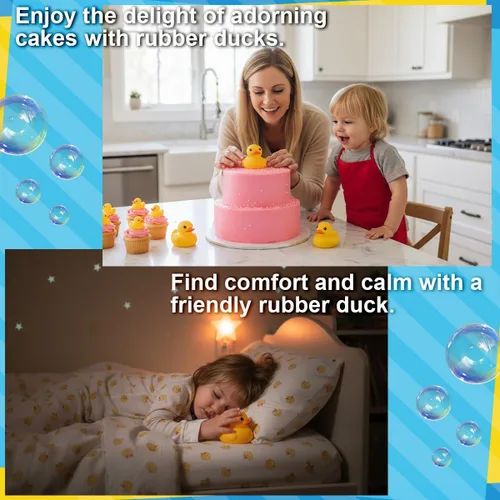 Vista 7 de 10.3 pulgadas Sin Agujero Gigante/Grande Impermeable Sin Ruido 'Bebe' Pato de Goma Divertido Amarillo/Ducikes Juguete de Baño/Piscina/Agua Sin