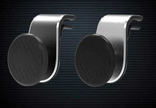 Vista 5 de Soporte magnético para teléfono con ventilación de aire para automóvil, soporte universal para teléfono celular en forma de L, soporte magnético