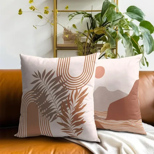 Vista 174 de Giwawa Juego de 2 fundas de almohada decorativas con diseño floral de girasol de 16 x 16 pulgadas, fundas de cojín decorativas para el hogar, sofá