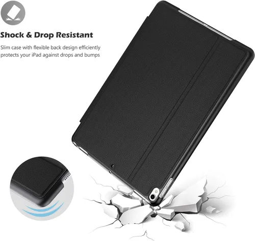 Vista 4 de ProCase Funda para iPad Air 3 de 10.5 pulgadas 2019 / iPad Pro 10.5 2017, funda protectora con soporte delgado, funda inteligente para iPad Air