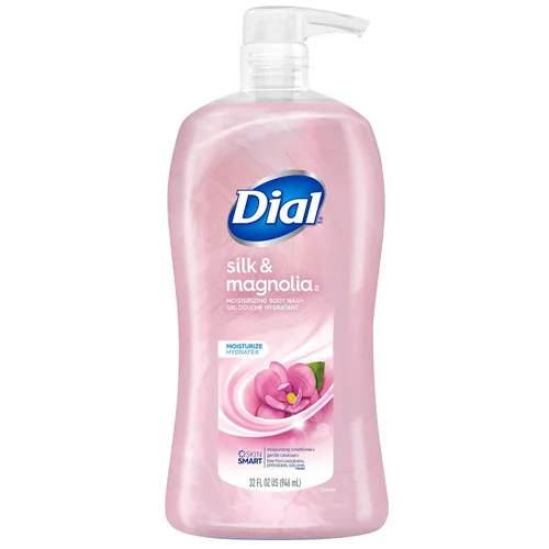 Vista 4 de Dial Gel de baño, agua de manantial, 32 onzas líquidas y gel de baño, mima y disfrute, seda y magnolia, 32 onzas líquidas y gel de baño, calma