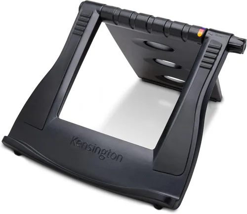Vista 7 de Kensington Adjustable Aluminum Laptop Stand for Desk, Ultra-Slim Lightweight Foldable Portable Notebook Holder, Anti-Slip Silicone Tablet Mount for