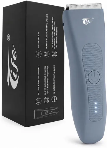 Vista 10 de Tife Recortadora de cuerpo y bikini impermeable, recargable por USB para Verde