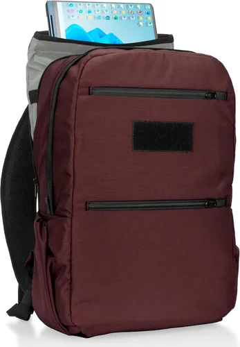 Vista 4 de Xtreme Sight Line ~ Xecutive Transport Faraday Backpack ~ Removable Signal-Blocking Laptop Sleeve ~ Carry-On Travel Friendly ~ Mil-Spec 1000D Nylon