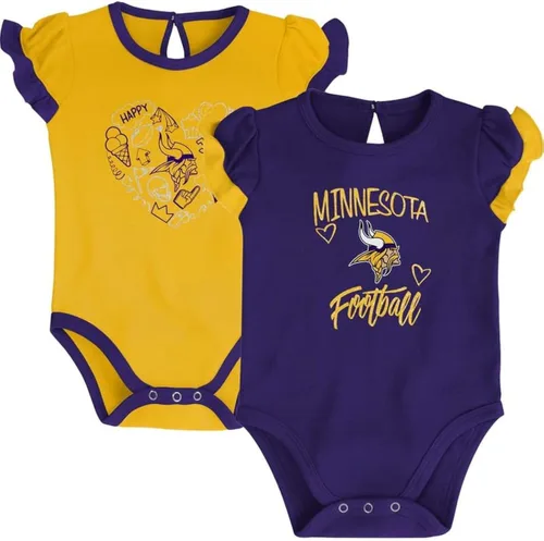 Vista 7 de Outerstuff NFL - Conjunto de 2 piezas para recién nacidos con diseño de enredadera Baltimore Ravens
