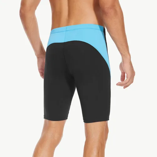 Vista 2 de Fiteng Bañadores de natación para hombre - Trajes de baño de resistencia para entrenamiento deportivo de competición de competición Tallas 32-42