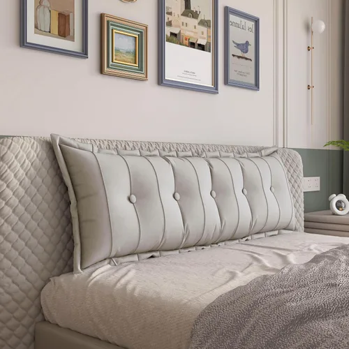 Vista 9 de VERCART Almohada grande para cabecero, almohada de sofá cama, almohada de lectura, almohada de cabecera de cama, almohada de apoyo