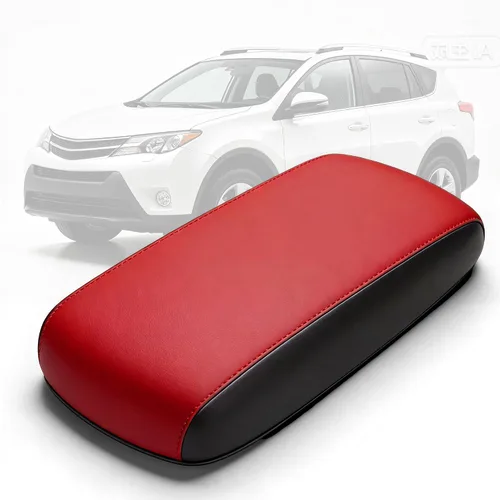 Vista 10 de AOMSAZTO Fundas de reposabrazos para Toyota RAV4 2013-2018 Beige