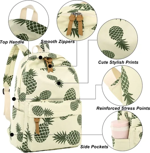 Vista 20 de Joyfulife Mochilas para niñas, mochilas para niños, mochilas para adolescentes, mochila para estudiantes escolares con lonchera, bolsas para lápices