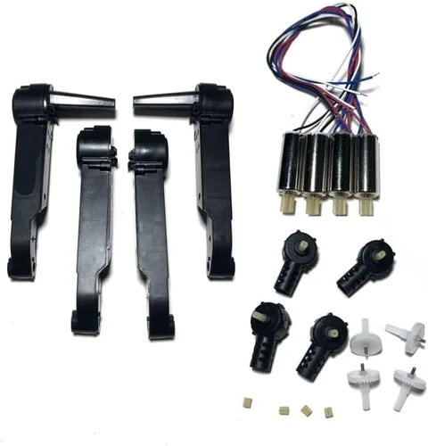 Vista 17 de Fit for K3 E99&K3 Pro Rc Drone FPV Quadrotor Spare Parts for E99&K3 Pro Engines Motor Base Propellers Blades Frame Gears Arm Kit(100pcs Gear)