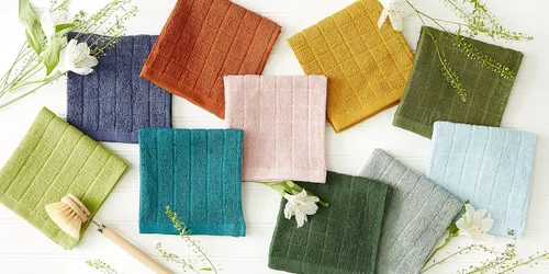 Vista 6 de DII Basic Terry Collection - Juego de paños de cocina sólidos para ventana, 12 x 12, aguacate, 6
