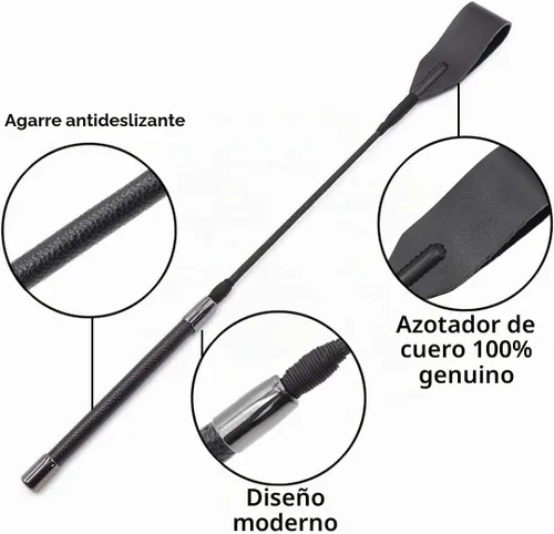 Vista 2 de Fusta de cuero premium para deportes ecuestres