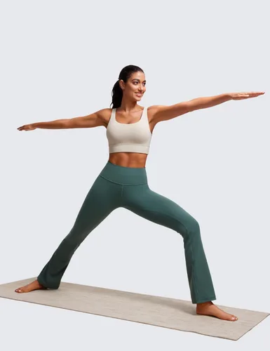 Vista 12 de CRZ YOGA Butterluxe - Brasier deportivo con espalda en U para mujer, cuello redondo, acolchado, de bajo impacto, para yoga, entrenamiento