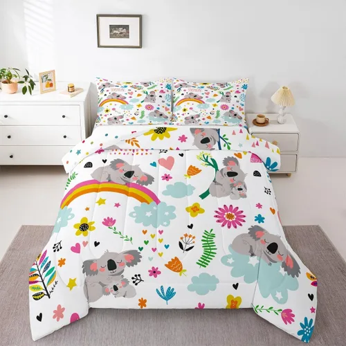 Vista 23 de Juegos de ropa de cama de piel de vaca con patchwork, edredón con estampado de piel de vaca, juego de edredón de animales de granja para niños