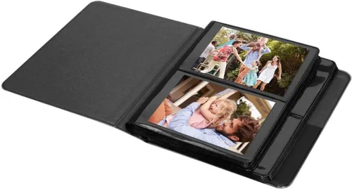 Vista 3 de Zink Álbum de fotos de 2 x 3 pulgadas, mini álbum de fotos de 64 bolsillos con cubierta transparente de ventana para papel fotográfico Zink Zero Ink