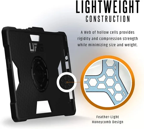 Vista 5 de URBAN ARMOR GEAR UAG - Funda para Microsoft Surface Go 4 / Surface Go 3 / Surface Go 2 / Surface Go (pantalla de 10.5 pulgadas) con correa de mano
