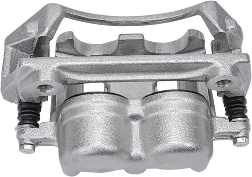 Vista 6 de Detroit Axle - Pinza de freno de disco delantera del lado del conductor + pastillas de freno de cerámica con repuesto de hardware para Ford F-150
