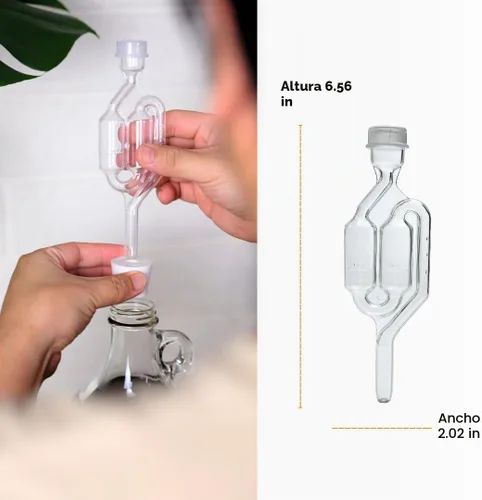 Vista 3 de Fastrack Esclusas para fermentar Airlock de burbujas para hacer vino y hacer cerveza Esclusa de aire en forma de S sin BPA utilizada