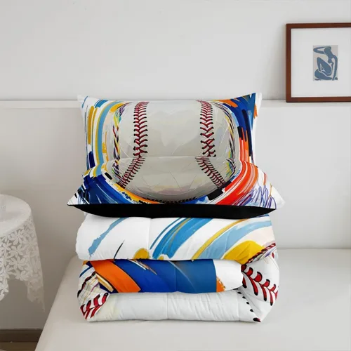 Vista 82 de Juego de ropa de cama de baloncesto para niños y adolescentes, juego de edredón deportivo para niños, tamaño matrimonial, suave, ligero, decoración