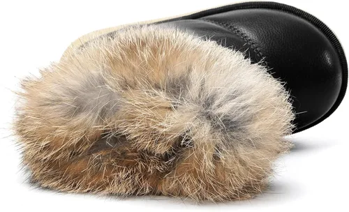 Vista 4 de KVbabby Botas de nieve para niños pequeños, con forro de piel sintética, impermeables