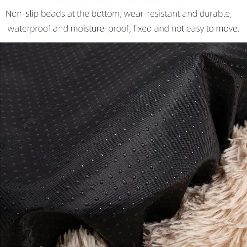 Vista 5 de Warm pet kennel, cat bed, donuts, dog house mat, pet bed, suitable for small and medium- sized cats and dogs with fluffy, soft and warm bed sleeping