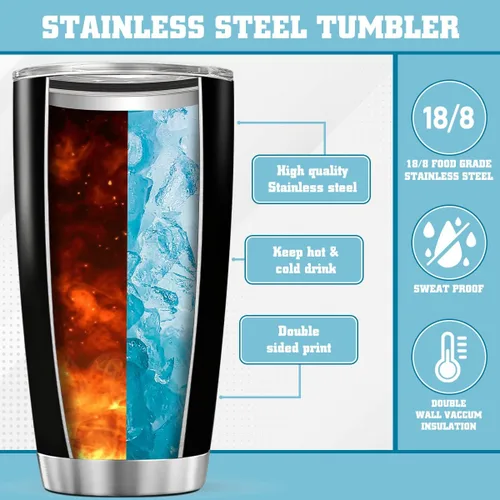 Vista 7 de CUBICER Vaso personalizado con diseño de gato americano de pelo corto con tapa, divertidos regalos de Navidad para mujeres, hombres, adultos